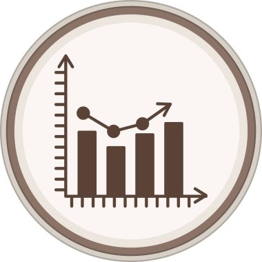 Grafik Glyph kahverengi çember. Web Kullanımı için Vektör İllüstrasyonu