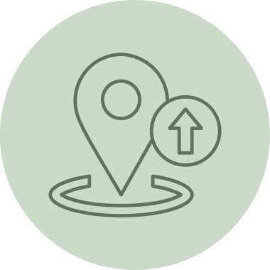 Yeşil Çember 'i yükle. Web Kullanımı için Vektör İllüstrasyonu