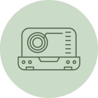 Yeşil Çember Gezegeni. Web Kullanımı için Vektör İllüstrasyonu