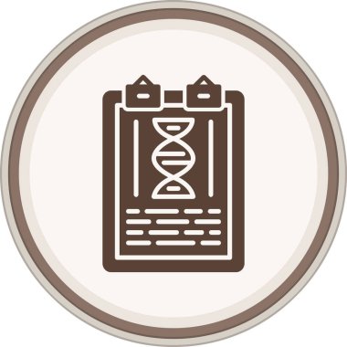 Glyph kahverengi çemberi araştır. Web Kullanımı için Vektör İllüstrasyonu