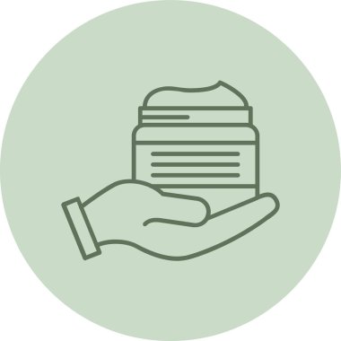 Moisturiser green Circle. Vector Illustration For Web Use