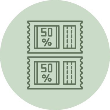 Yeşil Daire fişi. Web Kullanımı için Vektör İllüstrasyonu