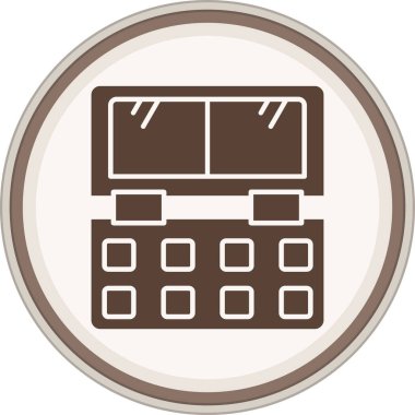 Göz farı kahverengi çember. Web Kullanımı için Vektör İllüstrasyonu