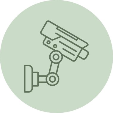 Cctv green Circle. Vector Illustration For Web Use