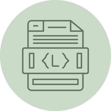 Yeşil Çember dosyası. Web Kullanımı için Vektör İllüstrasyonu