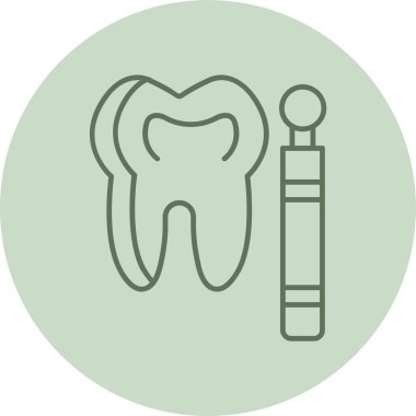 Mirror green Circle. Vector Illustration For Web Use