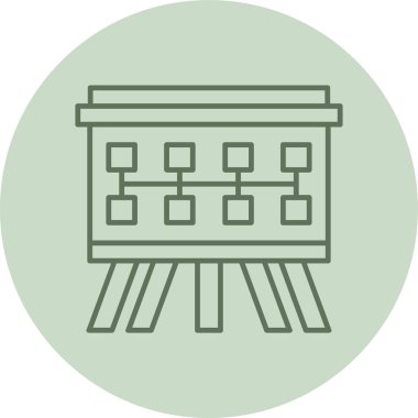 Presentation green Circle. Vector Illustration For Web Use