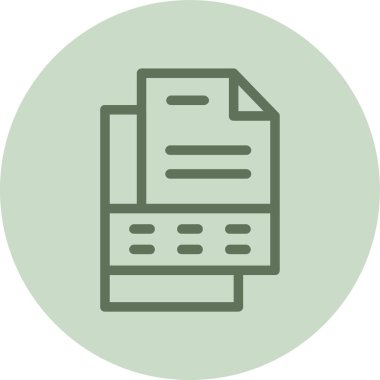 Yeşil Çember belgesi. Web Kullanımı için Vektör İllüstrasyonu