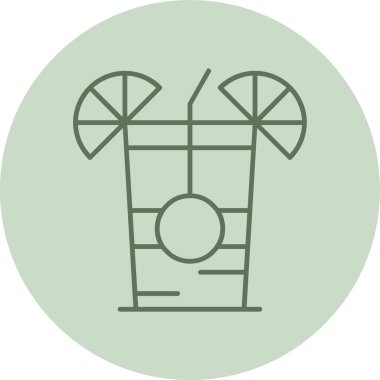 Yeşil Çember 'i iç. Web Kullanımı için Vektör İllüstrasyonu