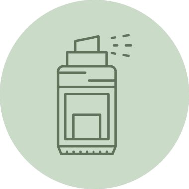 Deodorant green Circle. Vector Illustration For Web Use