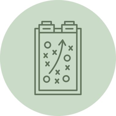 Pano yeşili daire. Web Kullanımı için Vektör İllüstrasyonu