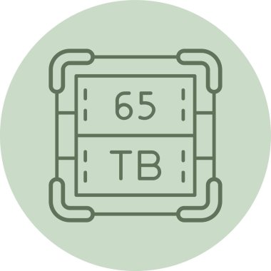 Terbiye yeşili daire. Web Kullanımı için Vektör İllüstrasyonu