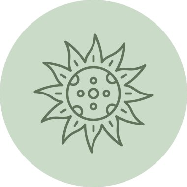 Tutulma Yeşil Çember. Web Kullanımı için Vektör İllüstrasyonu