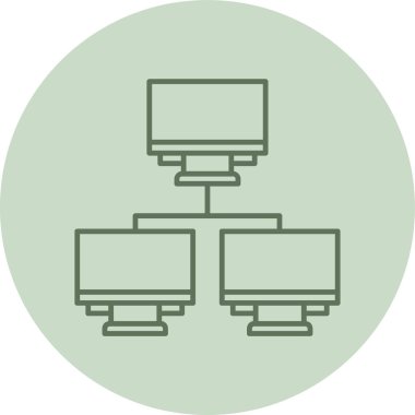 Network green Circle. Vector Illustration For Web Use