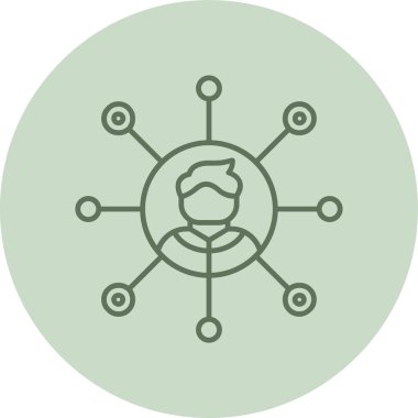 Network green Circle. Vector Illustration For Web Use