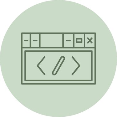 Yeşil Çember 'i arayın. Web Kullanımı için Vektör İllüstrasyonu