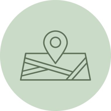 Place green Circle. Vector Illustration For Web Use