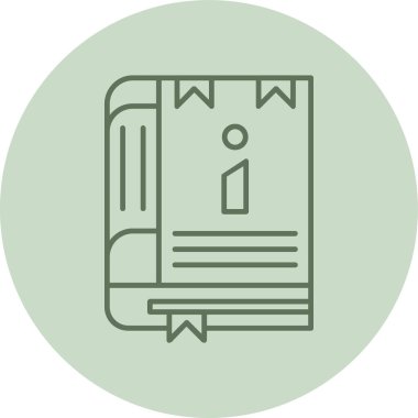 Kullanıcı Rehberi Yeşil Çember. Web Kullanımı için Vektör İllüstrasyonu