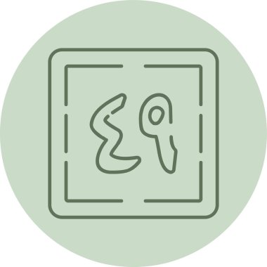 Tis 'a wa Arba' un yeşil daire. Web Kullanımı için Vektör İllüstrasyonu