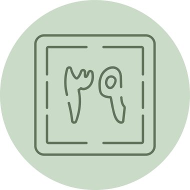 Thalathun 'un yeşil çemberi. Web Kullanımı için Vektör İllüstrasyonu