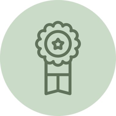 Badge green Circle. Vector Illustration For Web Use