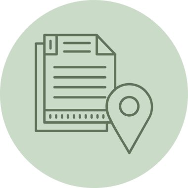 Location green Circle. Vector Illustration For Web Use