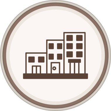 Glyph kahverengi çember oluşturuluyor. Web Kullanımı için Vektör İllüstrasyonu