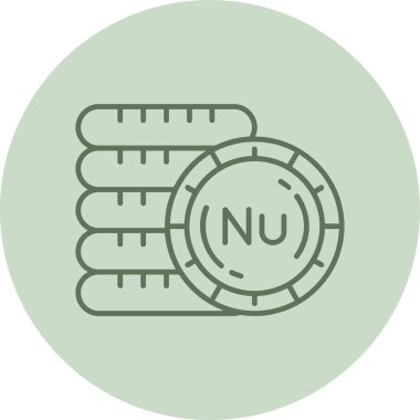 Bhutanese Ngultrum green Circle. Vector Illustration For Web Use