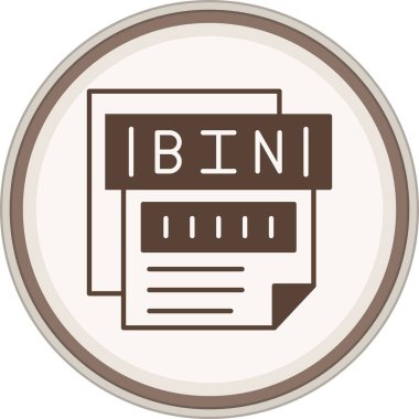 Bin Glyph kahverengi çember. Web Kullanımı için Vektör İllüstrasyonu