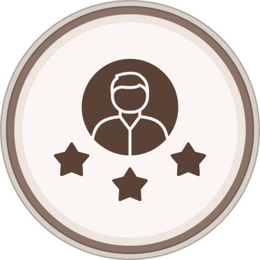 Glyph kahverengi daire sınıflandırılıyor. Web Kullanımı için Vektör İllüstrasyonu