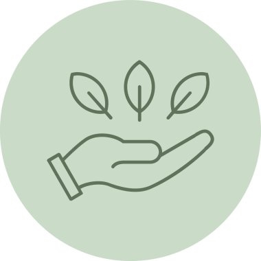 Natural Ingredients green Circle. Vector Illustration For Web Use