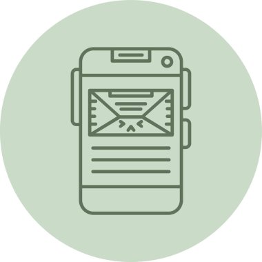 Gezici yeşil daire. Web Kullanımı için Vektör İllüstrasyonu