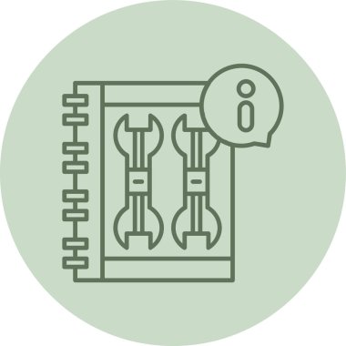 Gündem Yeşil Çember. Web Kullanımı için Vektör İllüstrasyonu