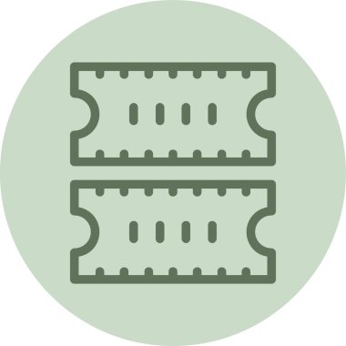 Memory green Circle. Vector Illustration For Web Use