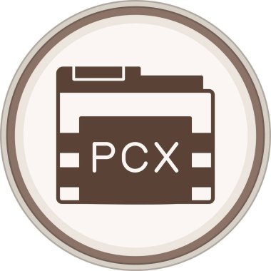 Pcx Glyph kahverengi daire. Web Kullanımı için Vektör İllüstrasyonu