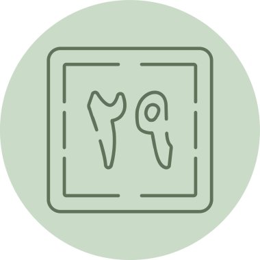 Tis'a wa Ishrun green Circle. Vector Illustration For Web Use