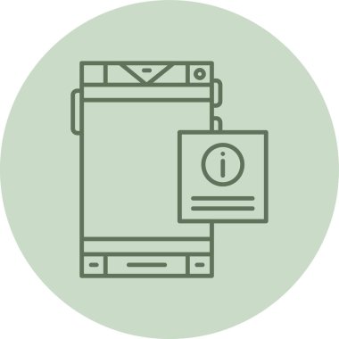 Detail green Circle. Vector Illustration For Web Use