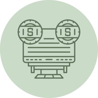 Finance green Circle. Vector Illustration For Web Use