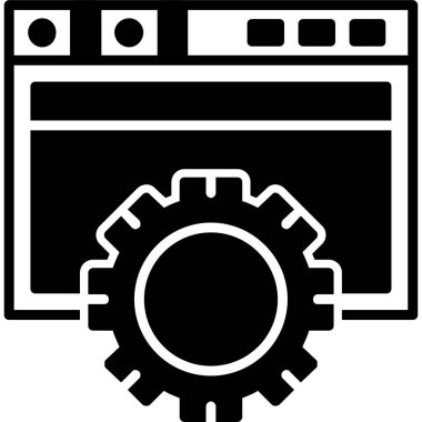 İniş Sayfası Kahverengi Çember. Web Kullanımı için Vektör İllüstrasyonu