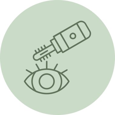 Mascara green Circle. Vector Illustration For Web Use