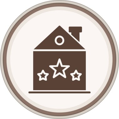 Glyph kahverengi daire sınıflandırılıyor. Web Kullanımı için Vektör İllüstrasyonu