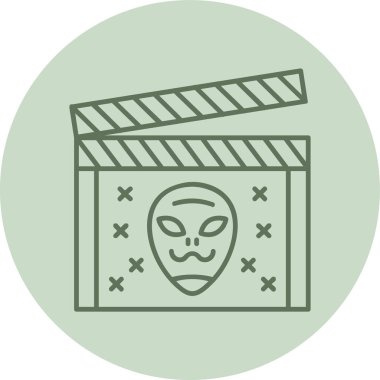 Film Yeşil Çember. Web Kullanımı için Vektör İllüstrasyonu