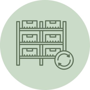 Stock green Circle. Vector Illustration For Web Use