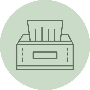 Yeşil Çember 'i siliyor. Web Kullanımı için Vektör İllüstrasyonu