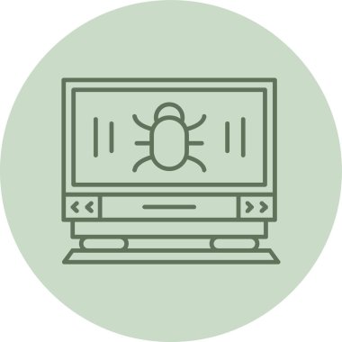 Yeşil Çember 'i izleyin. Web Kullanımı için Vektör İllüstrasyonu