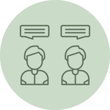 Chat green Circle. Vector Illustration For Web Use