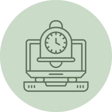 Yeşil Çember 'e haber verin. Web Kullanımı için Vektör İllüstrasyonu