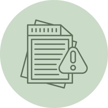 Yeşil Çember belgesi. Web Kullanımı için Vektör İllüstrasyonu