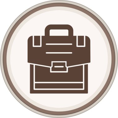 İşe alım Glyph kahverengi daire. Web Kullanımı için Vektör İllüstrasyonu