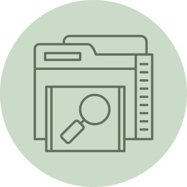 Yeşil Dizin Çemberi. Web Kullanımı için Vektör İllüstrasyonu